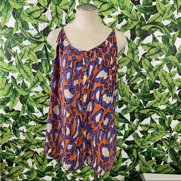 CAbi Isla Animal Print Tank 157 - Picture 2 of 4